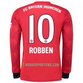 Koszulka Bayern Monachium Robben 10 Domowe Stroje Piłkarskie 2018/19 Długi Rękaw